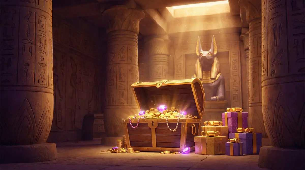 Baú de tesouros com bônus e promoções do verabet